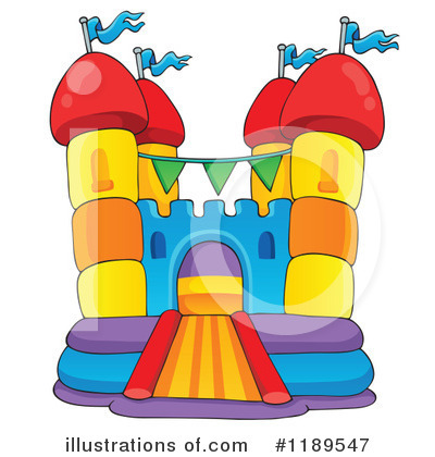 Bounce House Clipart  1189547 By Visekart   Royalty Free  Rf  Stock