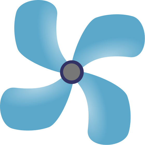 Ceiling Fan Blue   Http   Www Wpclipart Com Household Odds And Ends
