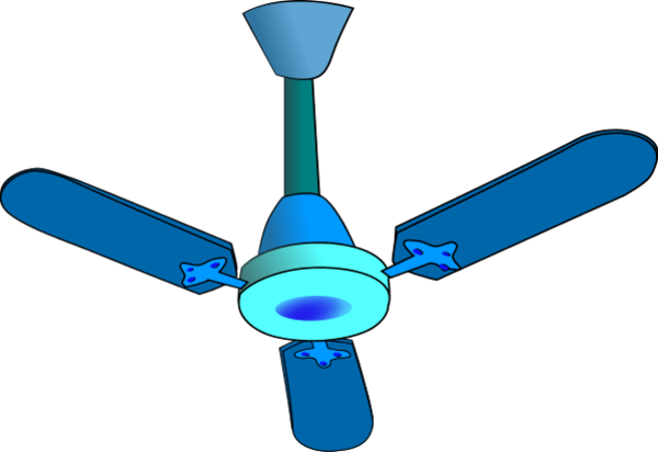 Ceiling Fan Vector Clip Art