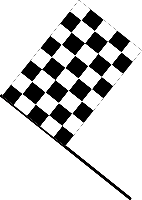 Checkered Flag By J Alves   The Checkered Flag  Flat Version