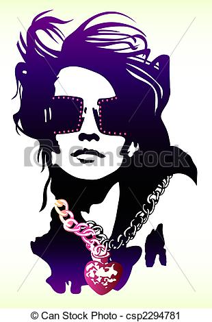 Clipart Of Fancy Woman Pop Art Poster Csp2294781   Search Clip Art    