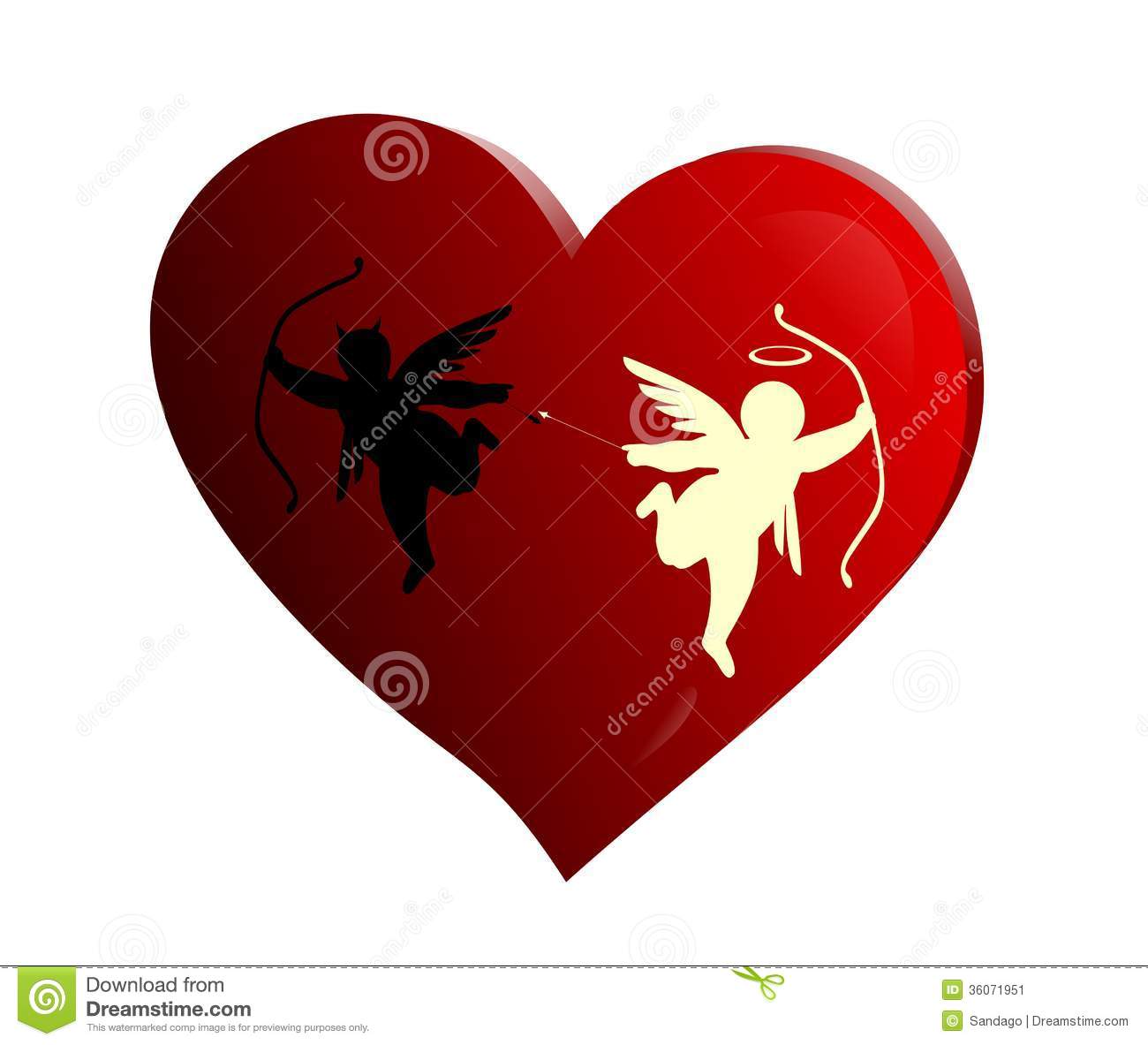 Cupid Fighting Stock Image   Image  36071951