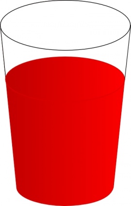 Download Drinking Glass With Red Punch Clip Art Vector For Free