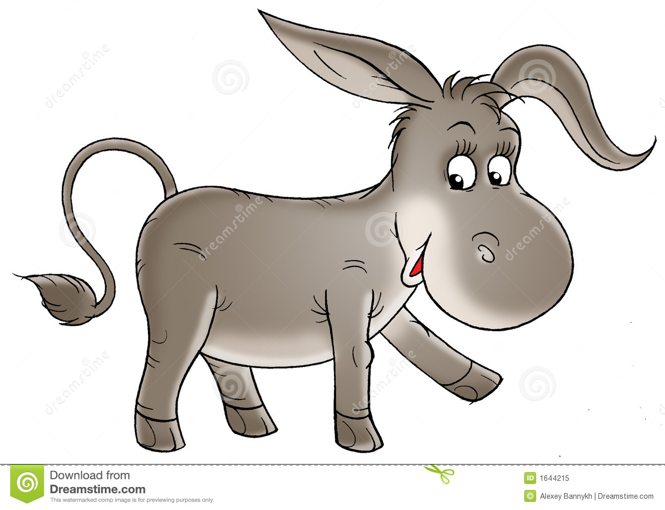 Grey Donkey Royalty Free Stock Photo   Image  1644215