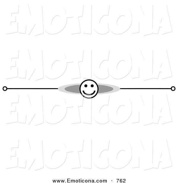 Happy Smiley Face And Shadow Header Divider Banner   Black Cat Picture