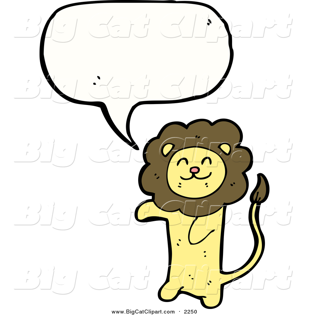 Happy Yellow And Brown Lion Thinking Brown And Yellow Lion Male Lion    