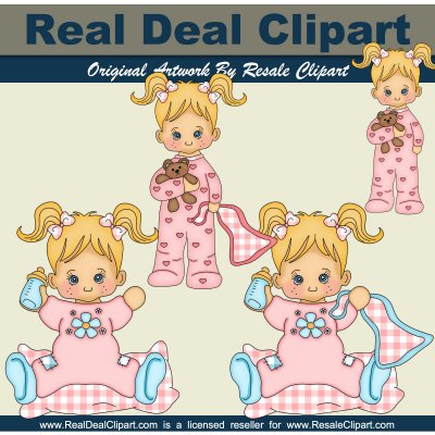 Home    Clipart    Baby Clipart    Sleepy Time Baby Girl Blonde