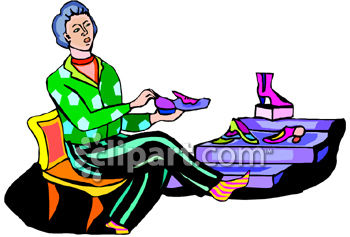 House Place Shoes Woman In Pictures Clipart Clipart Of On Clipart