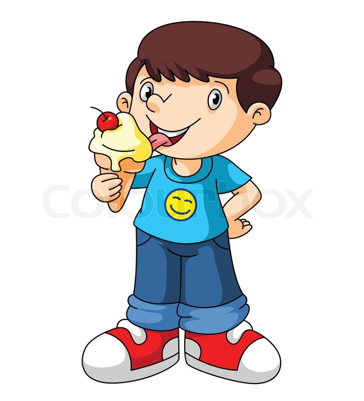 Kid Eat Clipart Kid Eating Popsicle Clipart