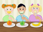 Kids Eating Snacks Clipart Images   Pictures   Becuo