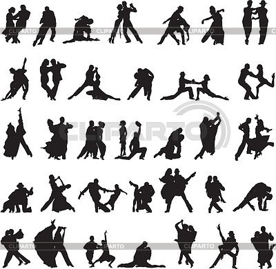     Of Silhouettes With Different Movements Of Tango     Roman4