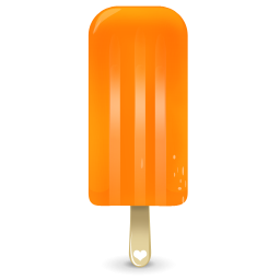 Orange Ice Pop Icon Png Clipart Image   Iconbug Com