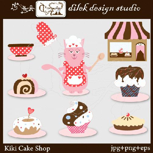 Pastry Shop Clipart My Grafico  Kiki Cake Shop