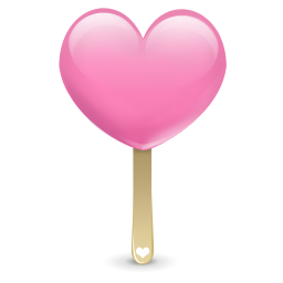 Pink Heart Ice Pop Icon Png Clipart Image   Iconbug Com