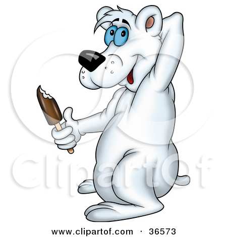 Polar Bear Eating Ice Cream Polar Bear Eating An Ice