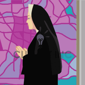Religious Pray Praying Nun Nuns 0 Religion003 Gif Clip Art Religion