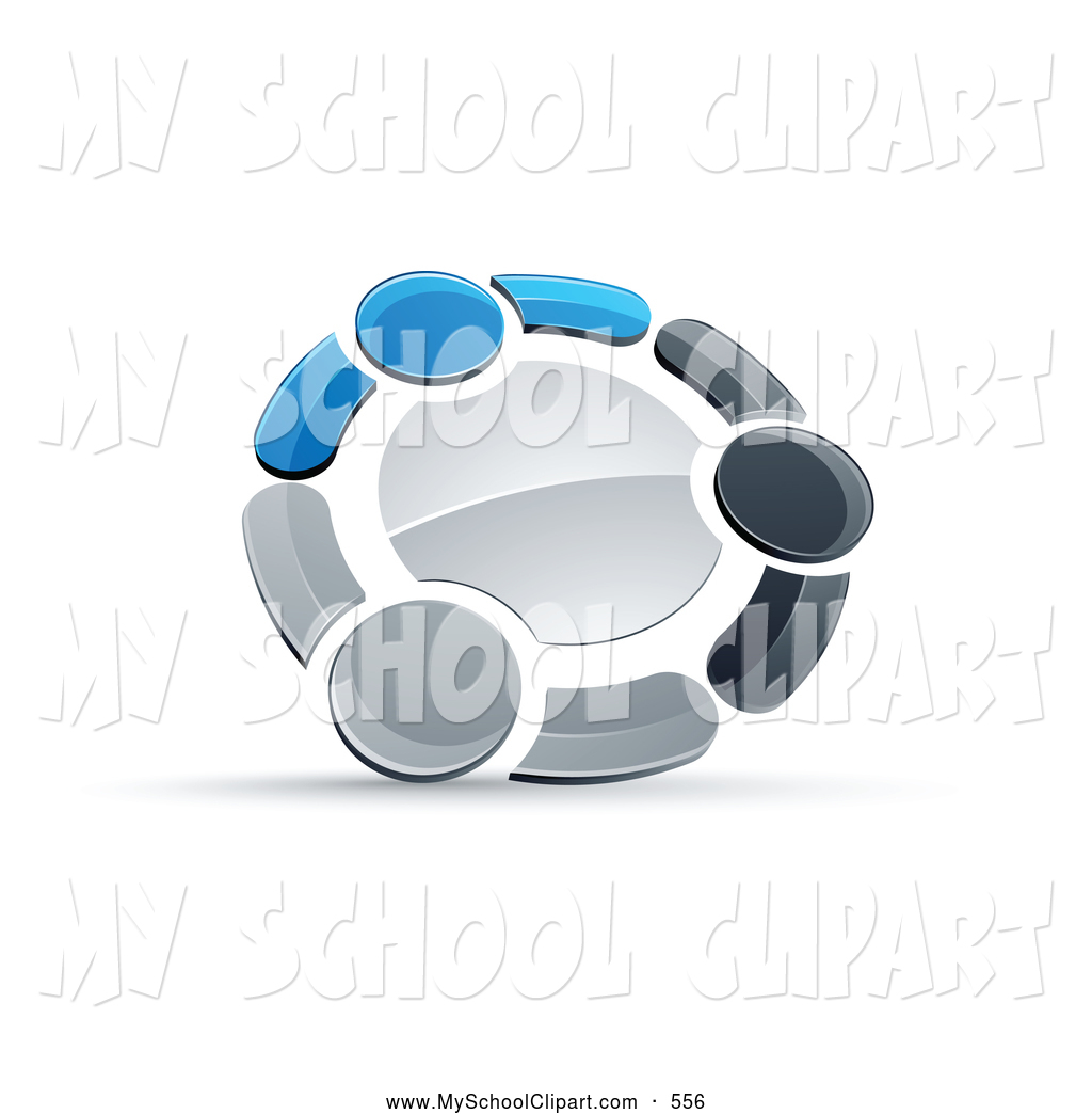 Ring Or Circle Of Three Blue Gray And Black People Holding Hands Ring
