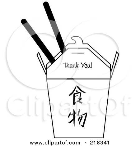 Royalty Free  Rf  Clipart Illustration Of A Chinese Take Out Carton