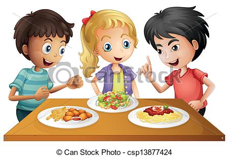 Table With Foods   Illustration Of The    Csp13877424   Search Clipart