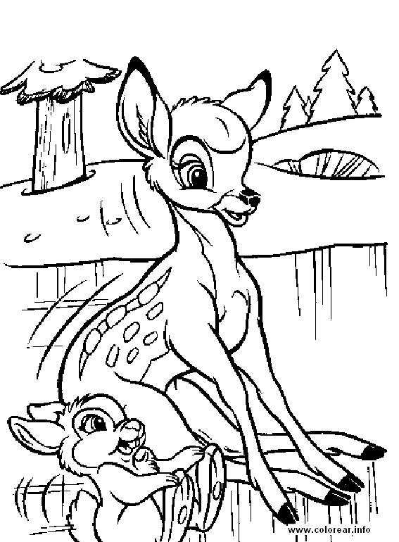 Bambi Dibujos Para Colorear Bambi Dibujos E Imagenes Para Ni Os Para    