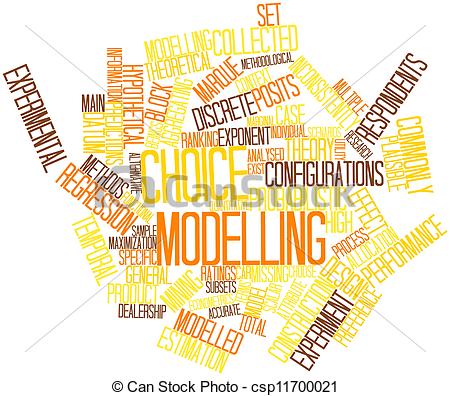 Clip Art Of Word Cloud For Choice Modelling   Abstract Word Cloud For