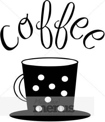 Coffee Cup Typography Simple And Sweet A Coffee Mug With White Polka