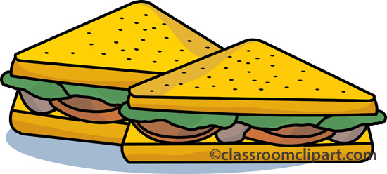 Fast Food Clipart   Sandwich 1201 07   Classroom Clipart