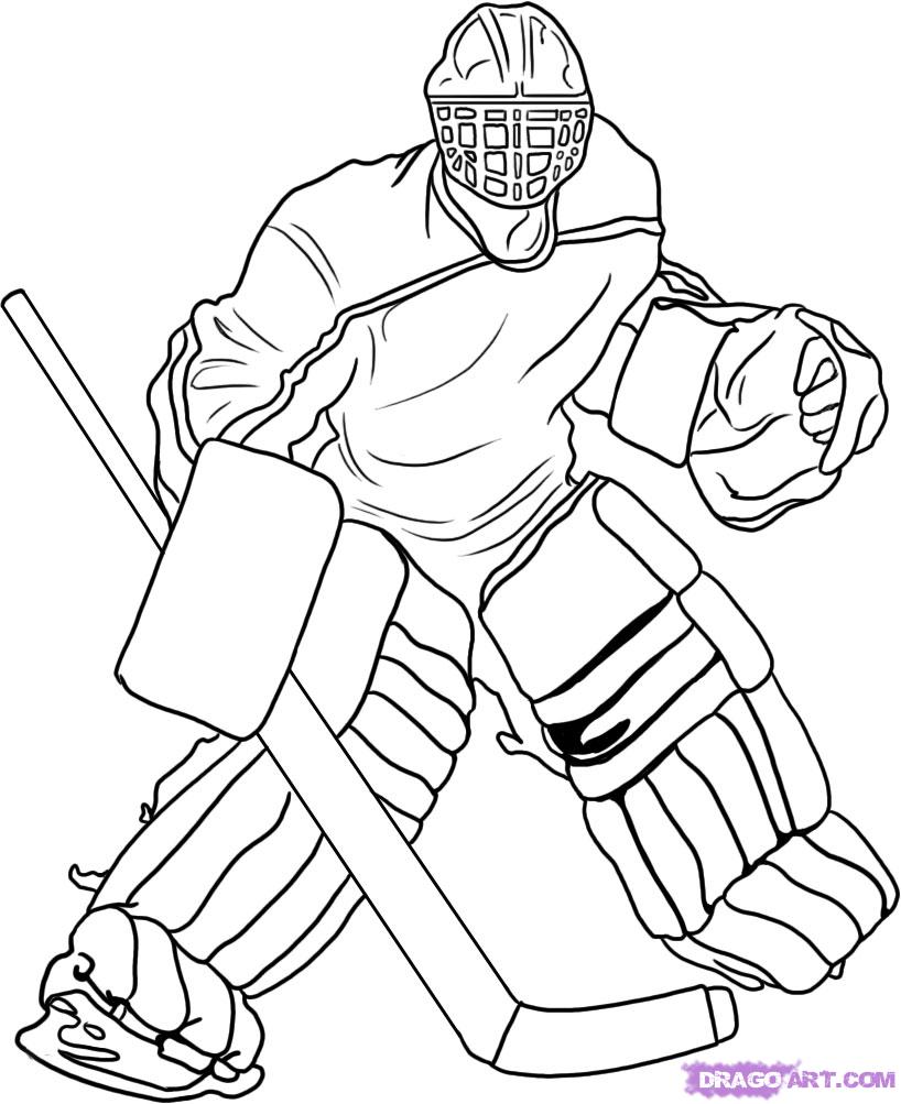 Hockey Coloring Pages 2   Hockey   Kids Printables Coloring Pages