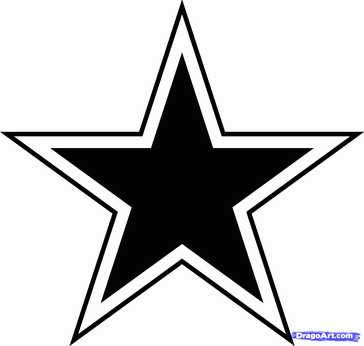 How To Draw The Dallas Cowboys Dallas Cowboys Step By Step