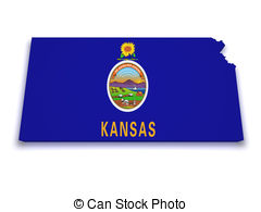 Kansas Flag Clipart And Stock Illustrations  411 Kansas Flag Vector