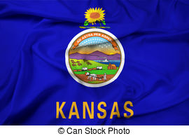 Kansas Flag Illustrations And Clipart
