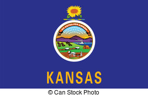 Kansas State Flag   The Flag Of The State Of Kansas