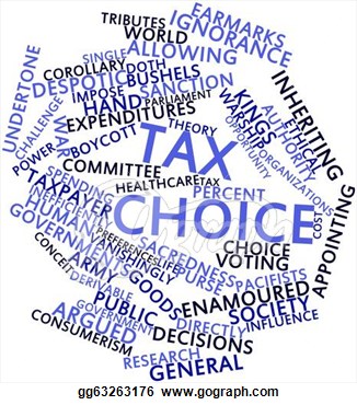 Stock Illustration   Word Cloud For Tax Choice  Clipart Gg63263176