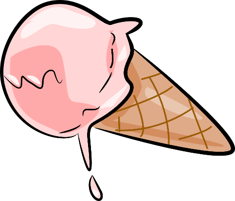The Totally Free Clip Art Blog  Food  Melting Ice Cream Cone