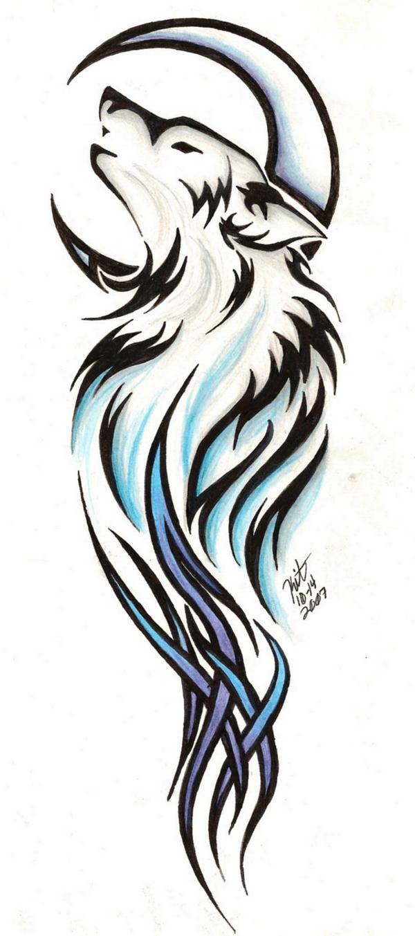 Tribal Wolf Tattoo By Reighnmiyuki On Deviantart