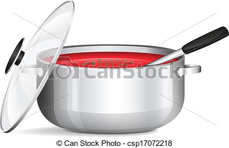 Vector   Pot Of Soup   Stock Illustration Royalty Free Illustrations