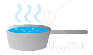 14157 Hot Water Boiling In A Pot Food Clipart Illustration Jpg