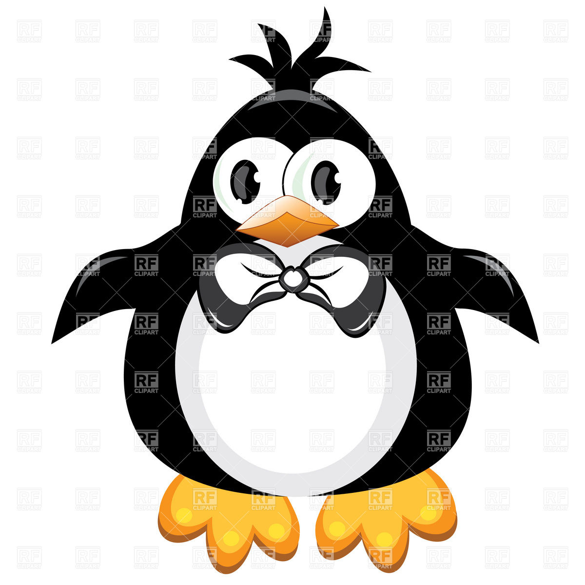 Boy Penguin Clipart Penguin Boy With Bow Download Royalty Free Vector    