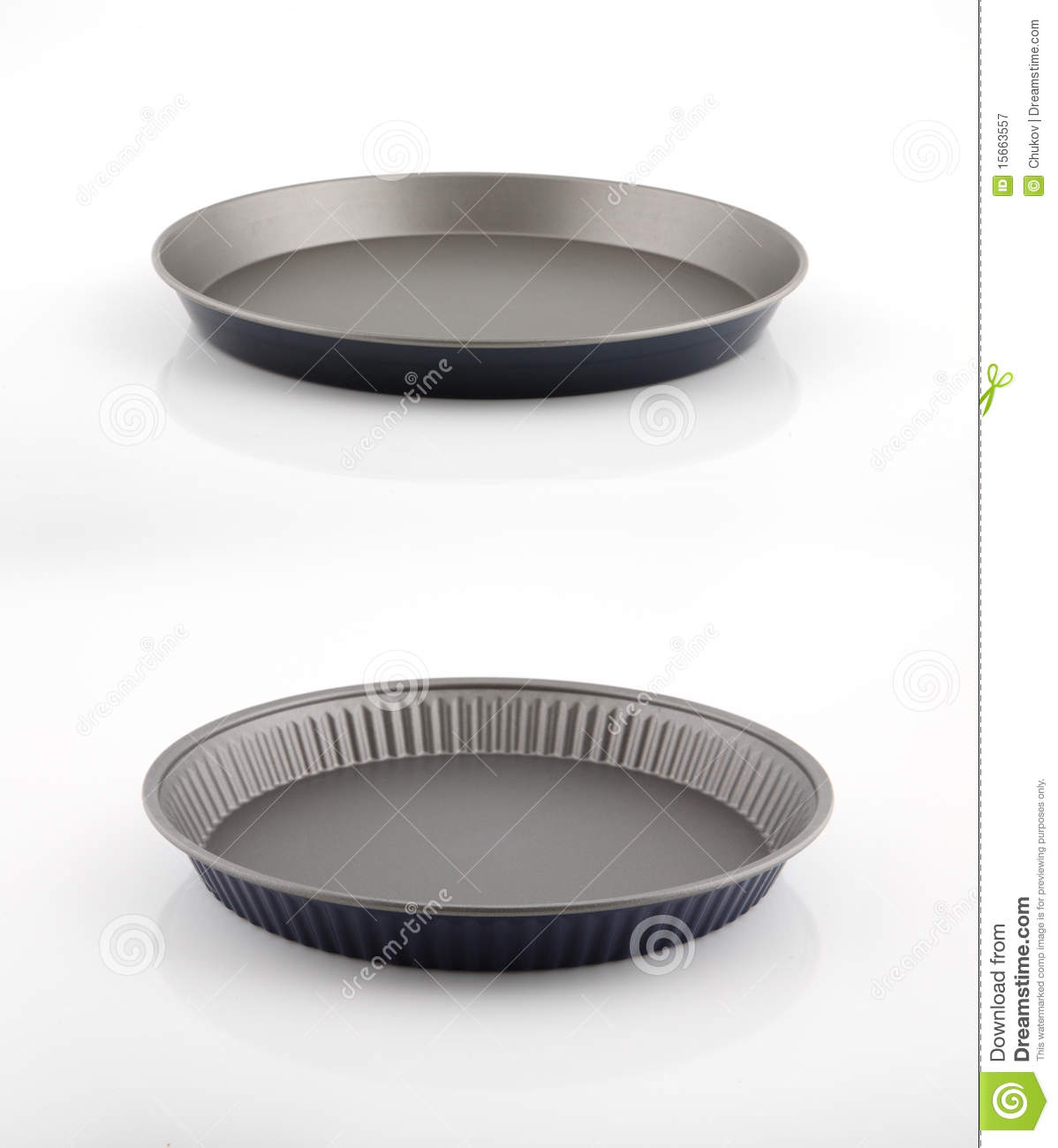Brand New Baking Tin  Isolated On White Royalty Free Stock Photography