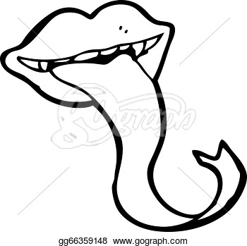 Cartoon Mouth Sticking Out Tongue  Eps Clipart Gg66359148   Gograph