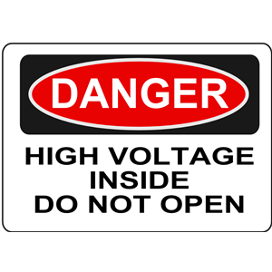 Do Not Open Clipart Cliparts Of Danger   High Voltage Inside Do Not    