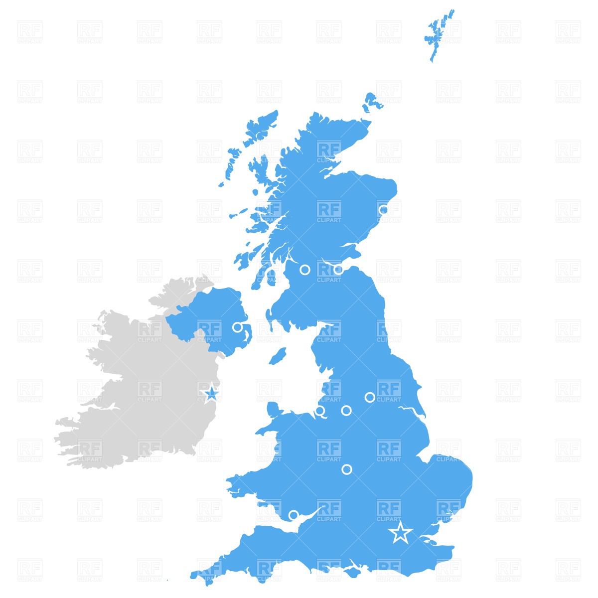 England Map Clipart