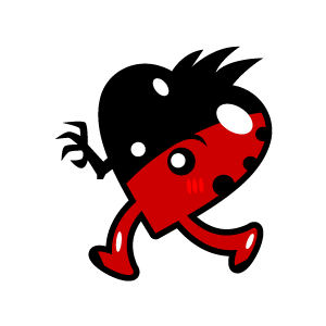 Graphic Design Of Heart Clipart   Red Zombie Of Heart March 2013 With    
