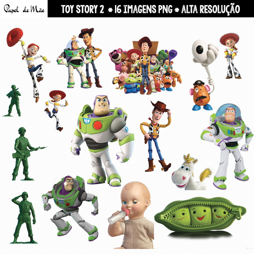 In Cio   T Cnicas De Artesanato   Scrapbook   Clipart Toy Story  2