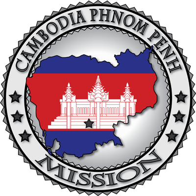 Latter Day Clip Art   Cambodia Phnom Penh Lds Mission Flag Cutout Map
