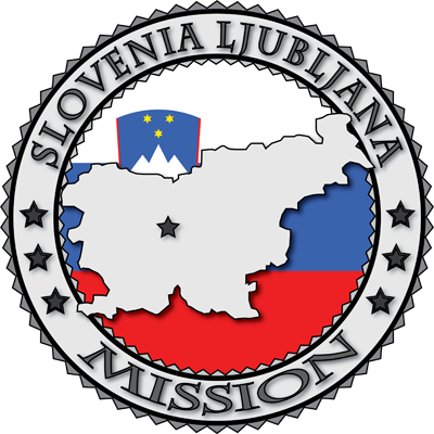 Latter Day Clip Art   Slovenia Ljubljana Lds Mission Flag Cutout Map