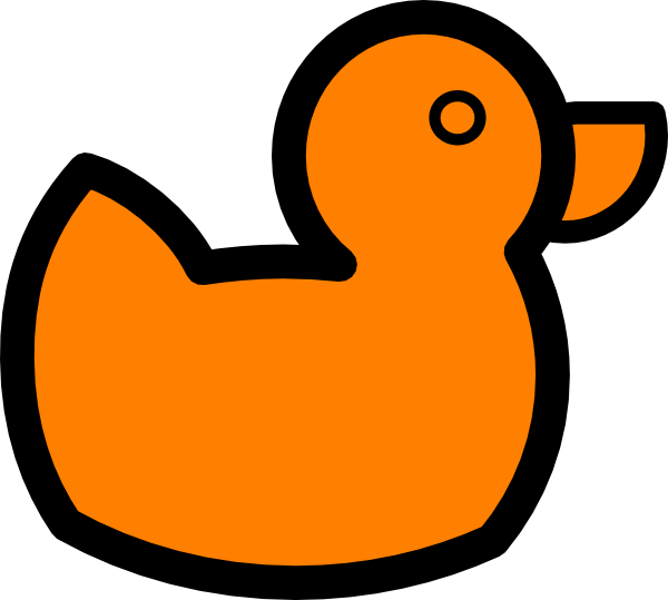 Orange Duck Clip Art At Clker Com   Vector Clip Art Online Royalty