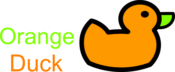 Orange Duck Software Clip Art At Clker Com   Vector Clip Art Online    