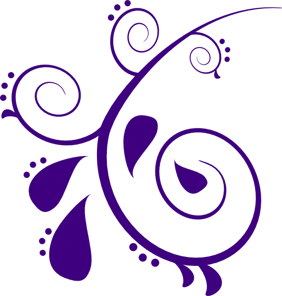 Paisley Purple Clip Art At Clker Com   Vector Clip Art Online Royalty