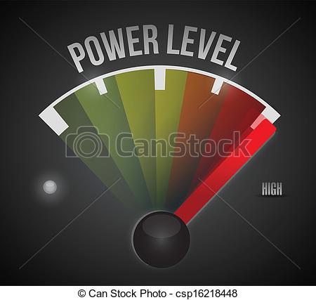 Power Level Level Measure Meter From Low To High Concept Illustration